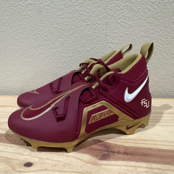 Nike Alpha Menace Pro 3 Florida State FSU Football Cleats - Picture 4 of 9